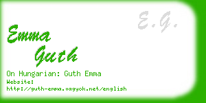 emma guth business card